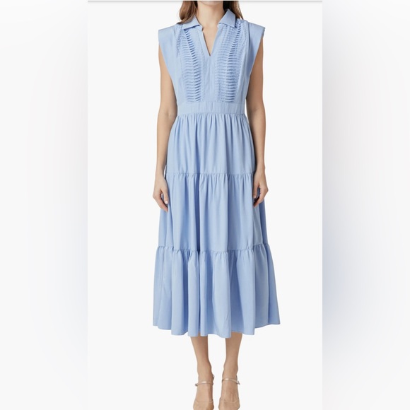 Endless Rose Dresses & Skirts - Endless Rose Light Blue Ruffled Blouse